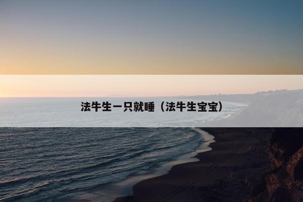 法牛生一只就睡（法牛生宝宝）