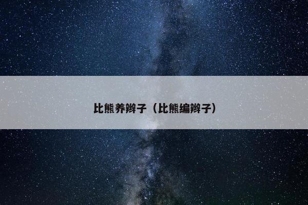 比熊养辫子（比熊编辫子）