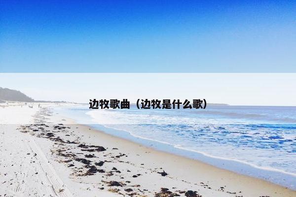 边牧歌曲(边牧是什么歌)