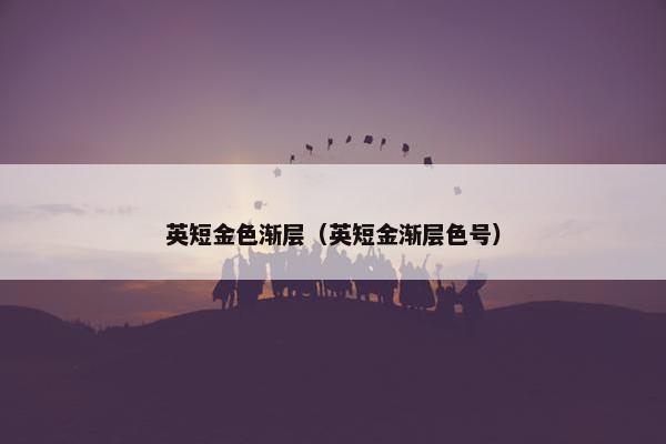 英短金色渐层（英短金渐层色号）
