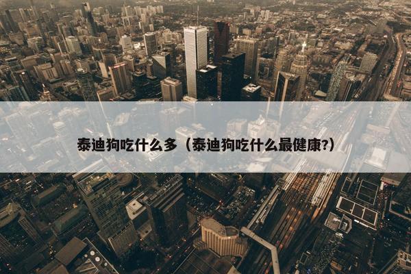 泰迪狗吃什么多（泰迪狗吃什么最健康?）