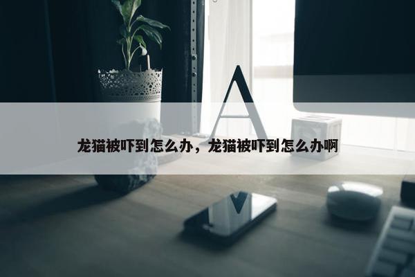 龙猫被吓到怎么办，龙猫被吓到怎么办啊