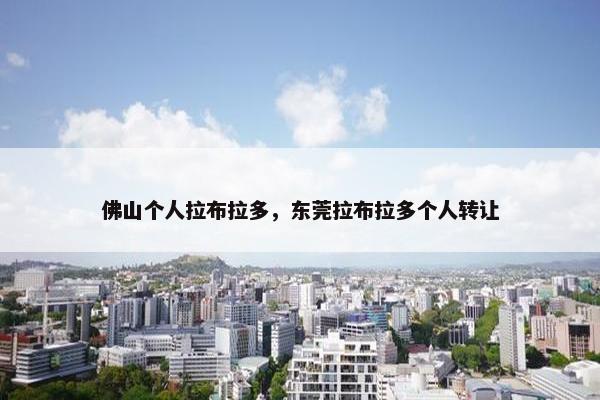 佛山个人拉布拉多，东莞拉布拉多个人转让