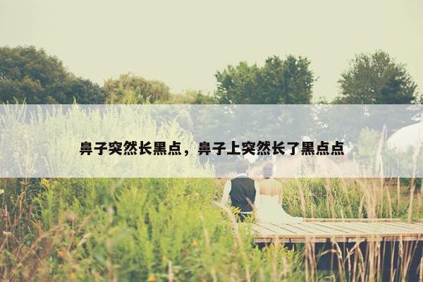 鼻子突然长黑点，鼻子上突然长了黑点点