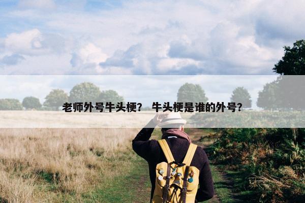 老师外号牛头梗? 牛头梗是谁的外号?