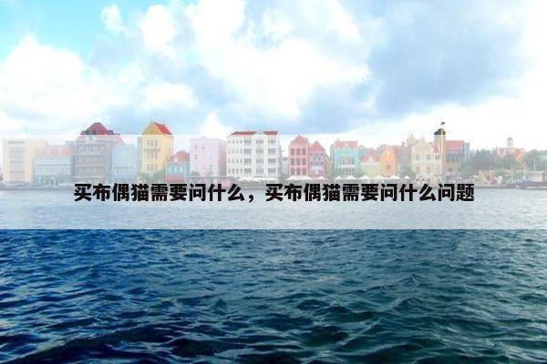 买布偶猫需要问什么，买布偶猫需要问什么问题