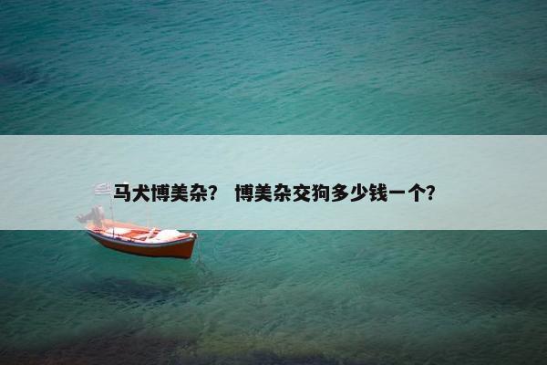 马犬博美杂？ 博美杂交狗多少钱一个？