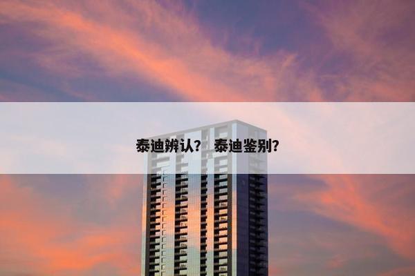 泰迪辨认? 泰迪鉴别?