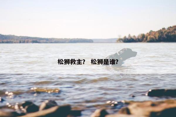 松狮救主? 松狮是谁?