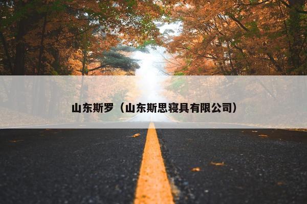 山东斯罗（山东斯思寝具有限公司）