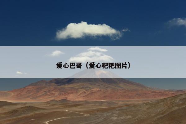 爱心巴哥（爱心粑粑图片）