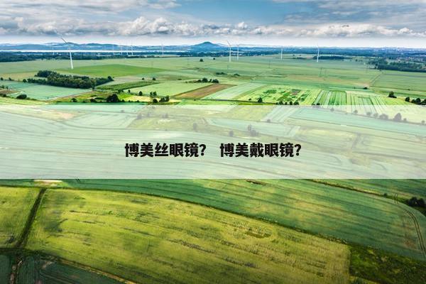 博美丝眼镜？ 博美戴眼镜？