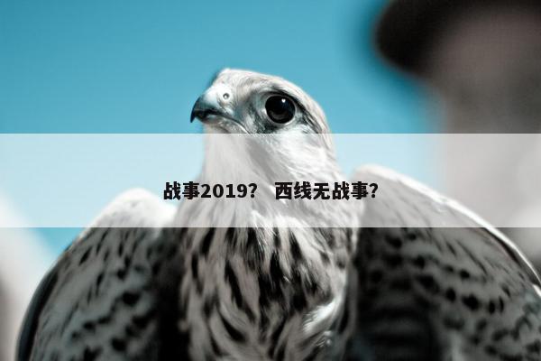 战事2019？ 西线无战事？