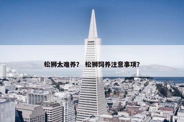 松狮太难养？ 松狮饲养注意事项？