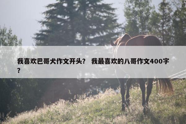 我喜欢巴哥犬作文开头? 我最喜欢的八哥作文400字? 我喜欢巴哥犬作文开头? 我最喜欢的八哥作文400字?