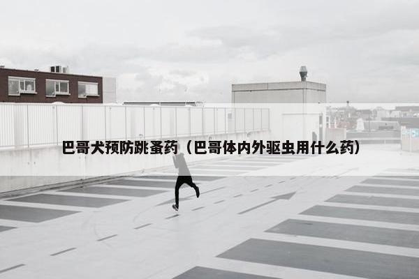 巴哥犬预防跳蚤药（巴哥体内外驱虫用什么药）