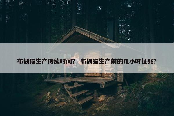 布偶猫生产持续时间？ 布偶猫生产前的几小时征兆？